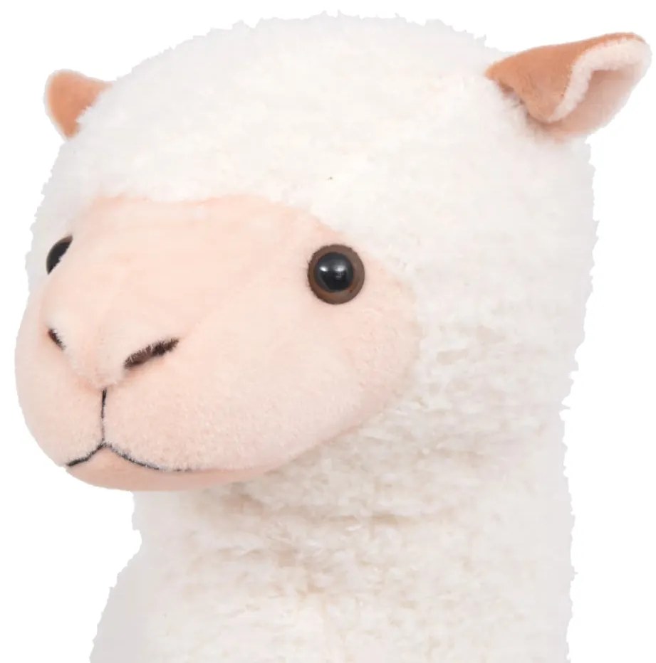 Brinquedo de montar alpaca peluche branco XXL