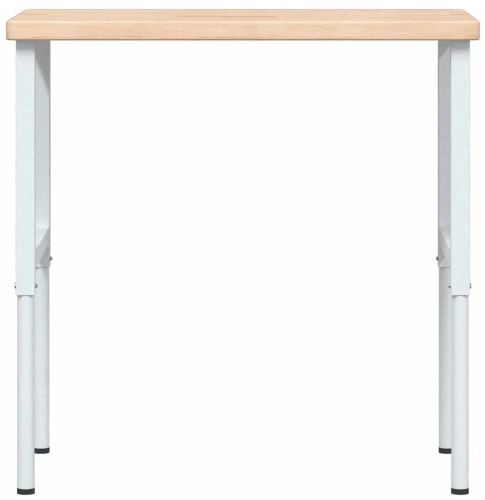 Bancada retangular 100x60x(73-99,5) cm madeira carvalho maciça