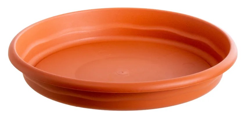 Prato para Vaso Plástico Terra Redondo Terracota 30cm