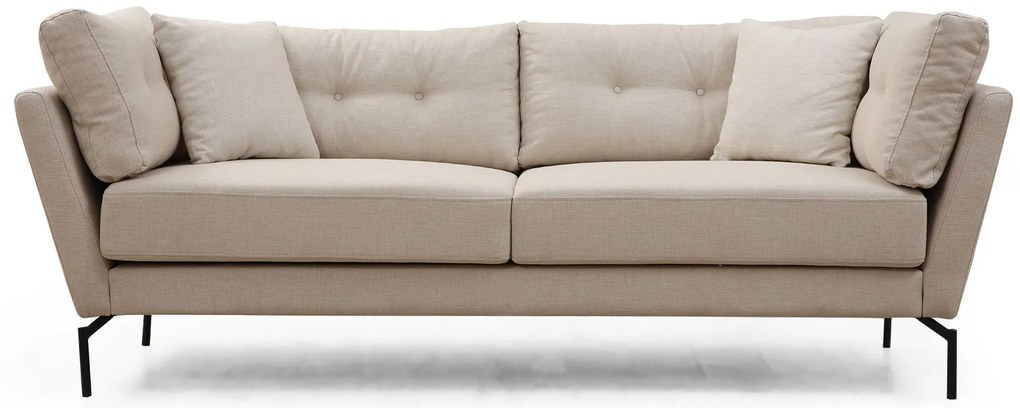 Sofá de 3 Lugares Mapa – Creme – 214 cm x 90 cm x 84 cm