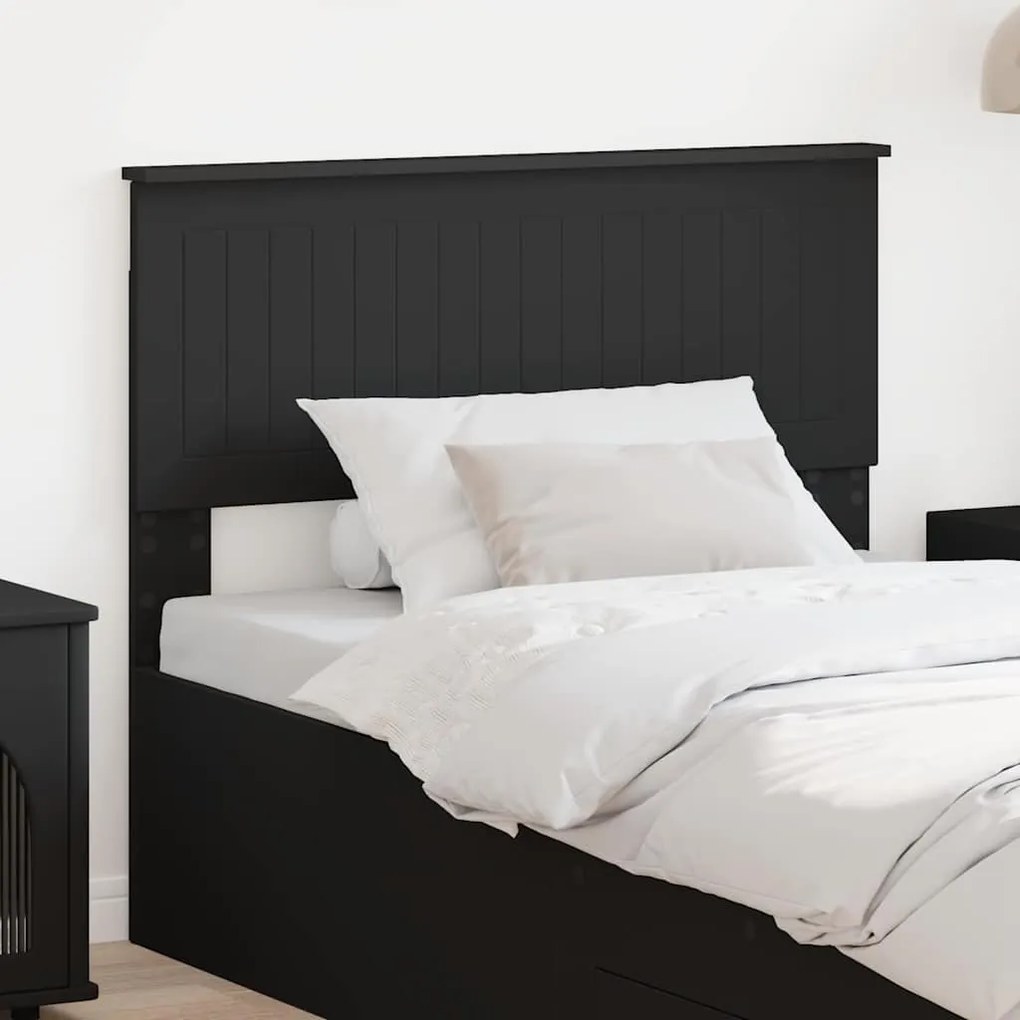 vidaXL Cabeceira Carvalho Preto 100 cm Madeira processada