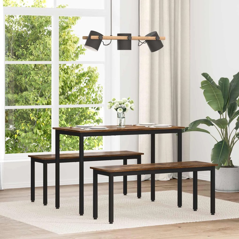 vidaXL Mesas de jantar METAL