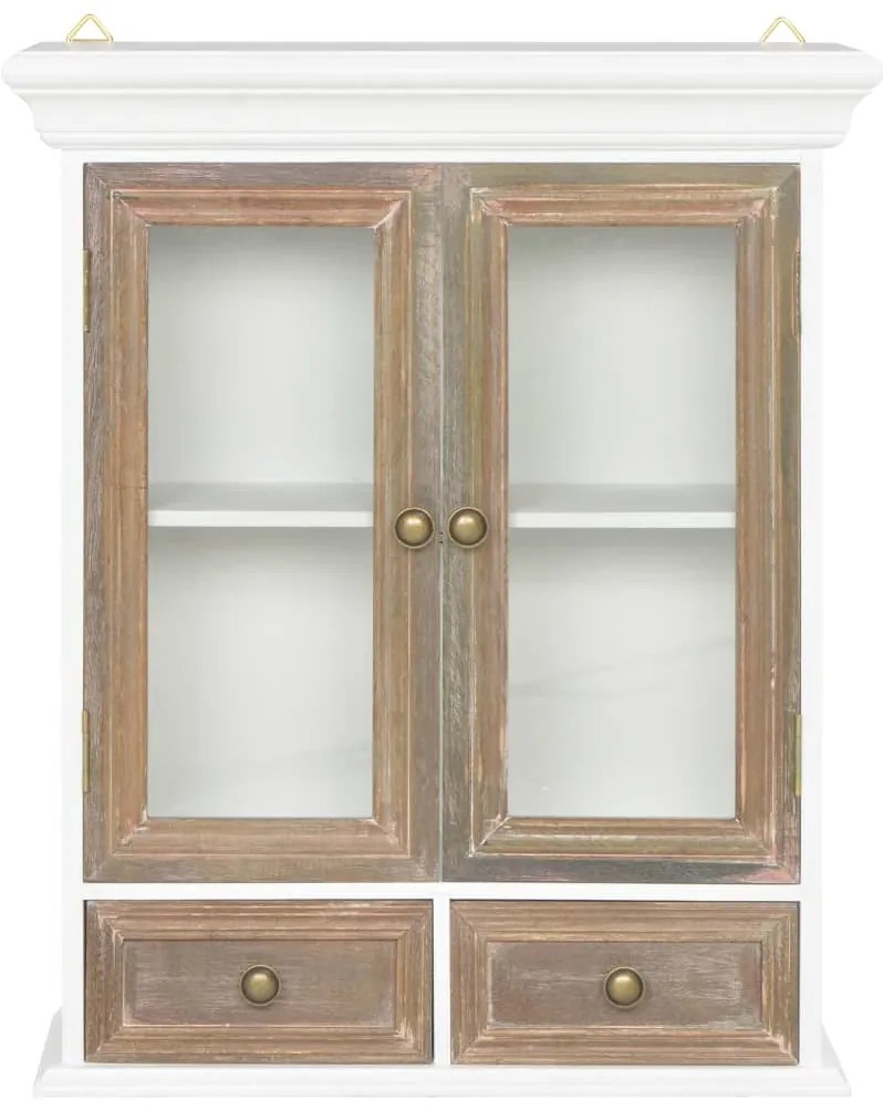 Armário de parede 49x22x59 cm derivados de madeira branco