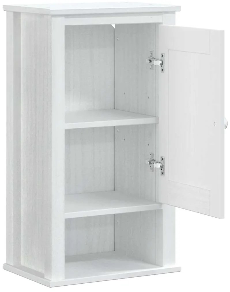 Móvel de parede p/ WC BERG 40x27x71,5 cm pinho maciço branco