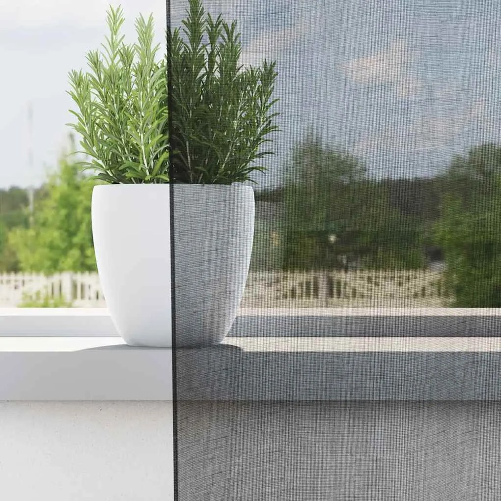 Cortinas de voile com aba 2 pcs preto