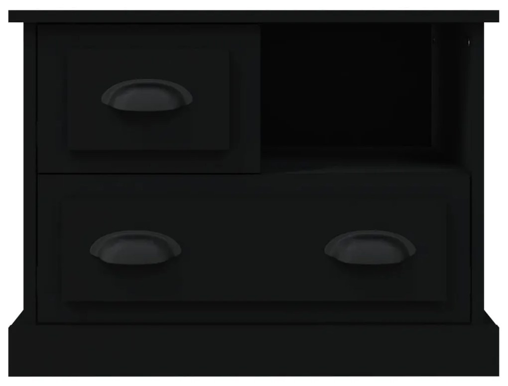 Mesa de cabeceira 60x39x45 cm preto