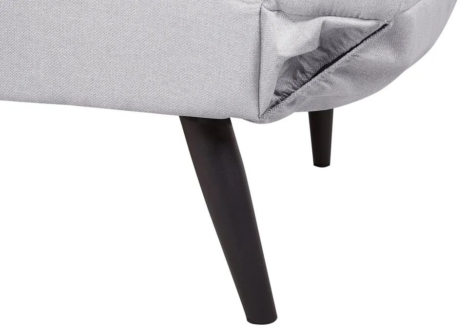 Sofá-cama em tecido cinzento claro BREKKE Beliani