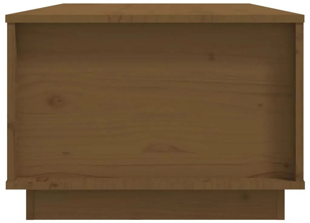 Mesa de centro 100x50x35 cm pinho maciço castanho mel