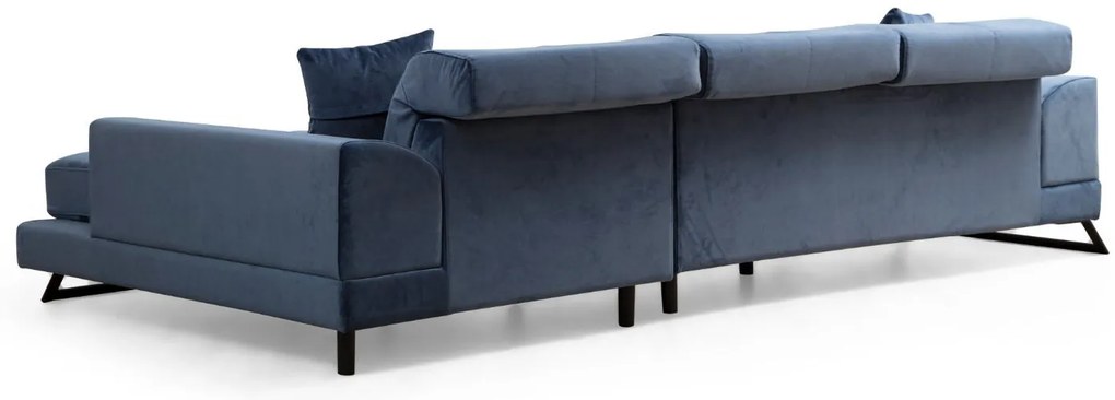Sofá de Canto Frido – Azul Marinho – 304 cm x 190 cm