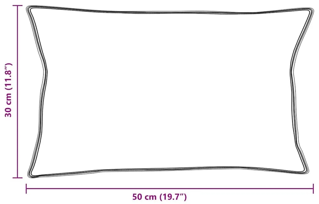 Travesseiros 2 pcs Branco 30 x 50 cm 130gsm 100% algodão