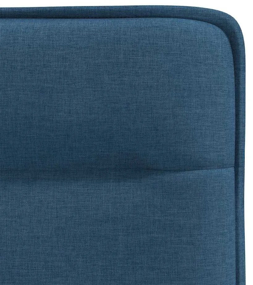 Cadeiras de jantar 4 pcs tecido azul