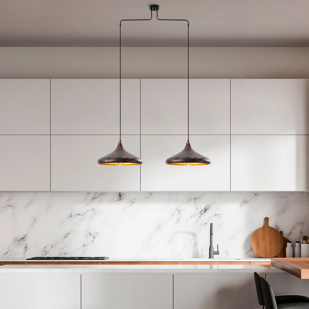 Chandelier Barek – Patina – 100 x 35 x 132 cm