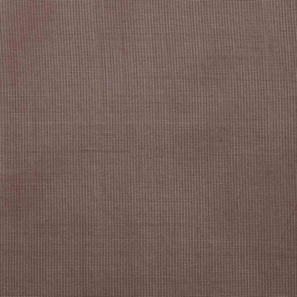 Cortinas de voile com bolsos para varão 2 pcs castanho