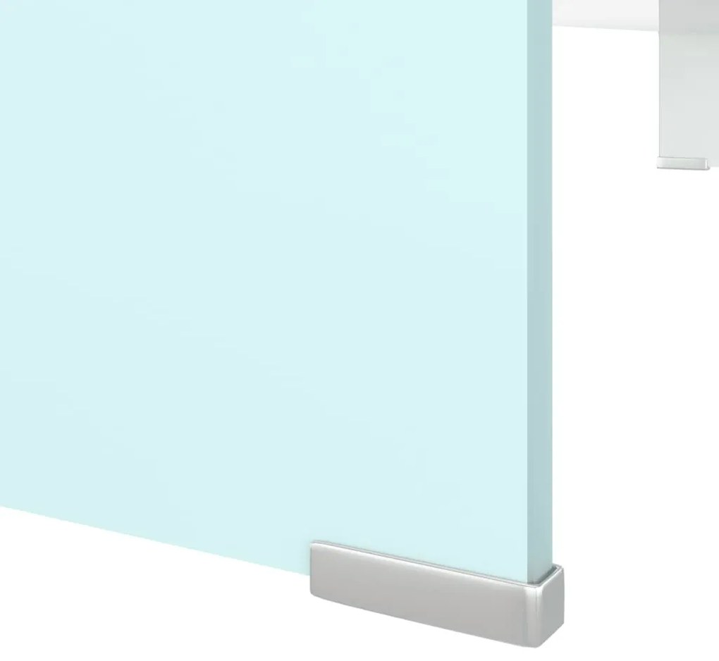 Suporte de TV/monitores em vidro 100x30x13 cm verde