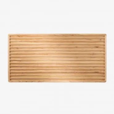 Cabeceira Para Cama De Madeira Deleyna 150 Cm Castanho Madeira & 150 Cm - Sklum