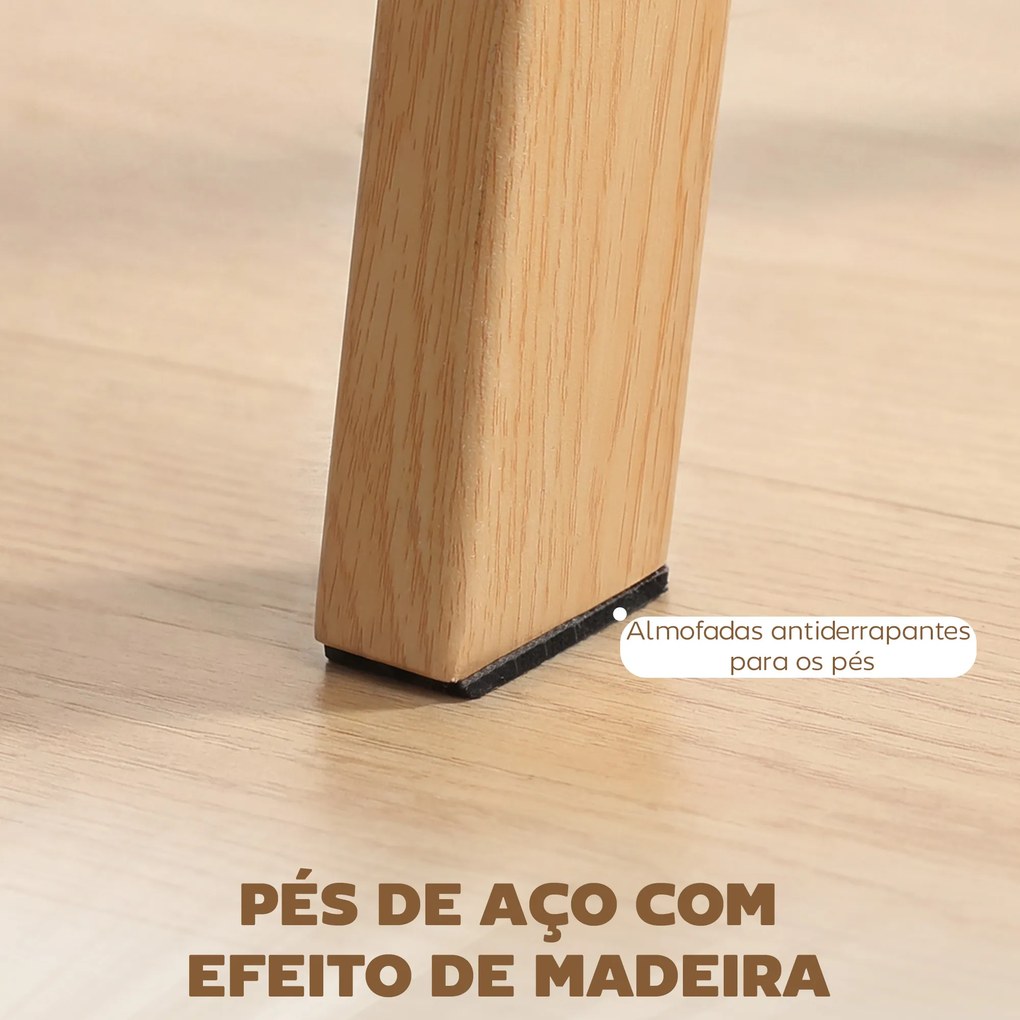 Mesa de Jantar Retangular Moderna (CADEIRAS NÃO INCLUIDAS) para 6 Pessoas Superfície de Vidro Temperado 150x75x76 cm Transparente