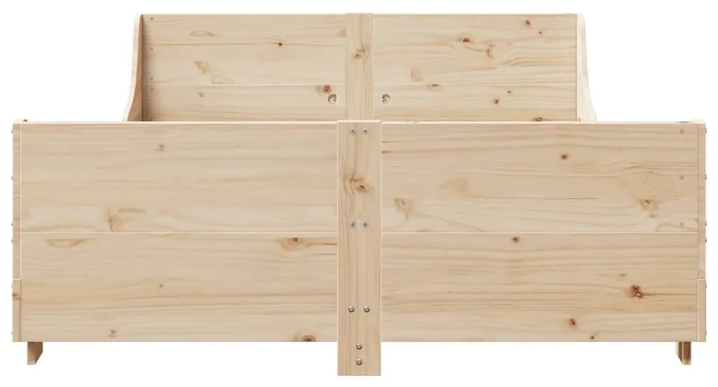 Cama sem colchão 120x190 cm madeira de pinho maciça