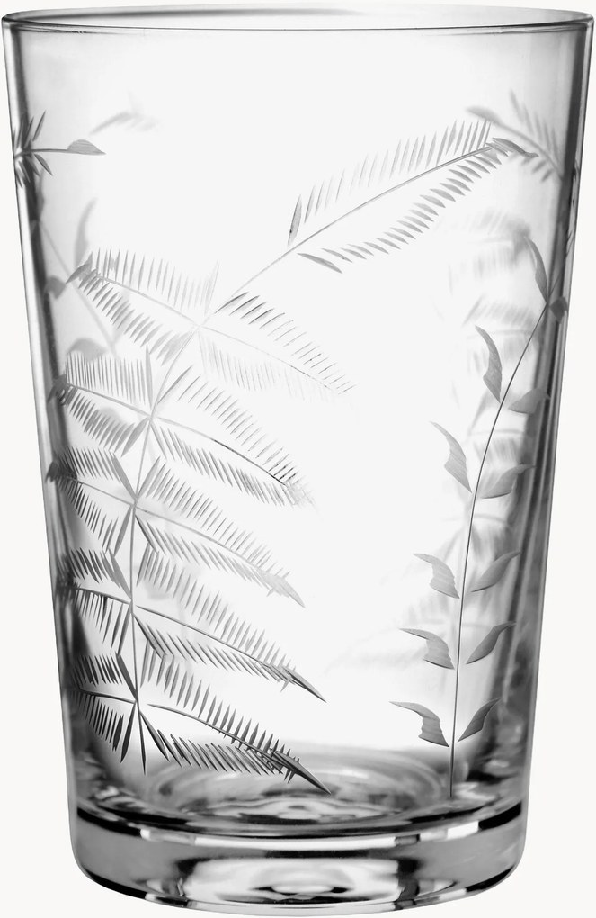 Copos em cristal artesanal Fern, conjunto de 6