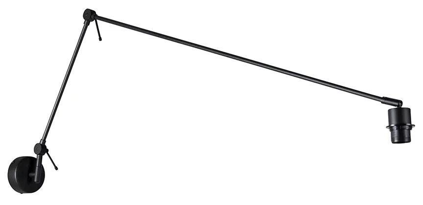 Candeeiro de parede moderno preto ajustável - Blitz