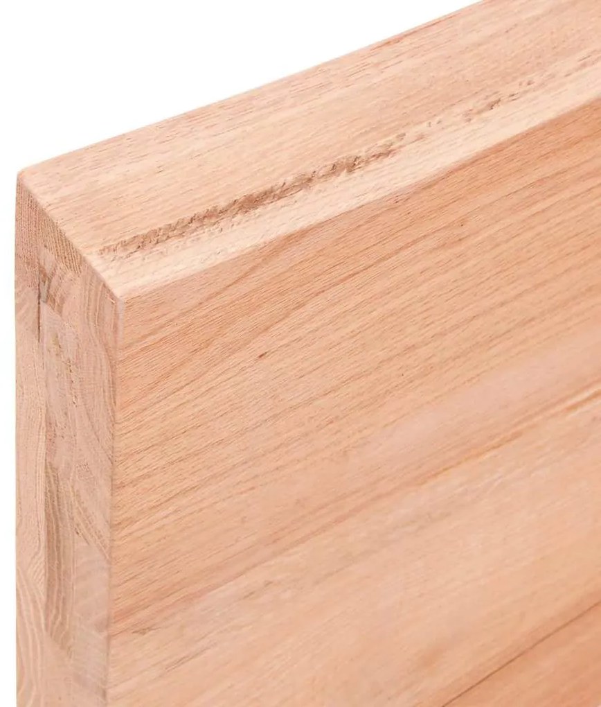 Prateleira de parede 220x60x(2-6) cm carvalho tratado castanho