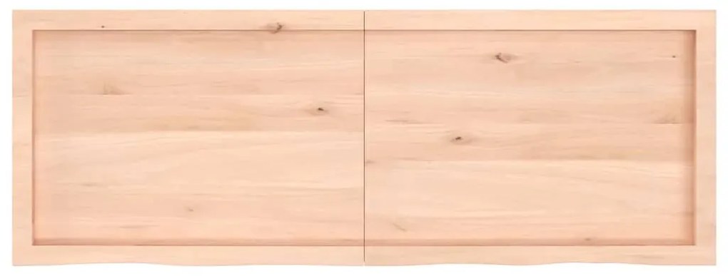 Tampo de mesa 140x50x(2-4) cm carvalho maciço não tratado