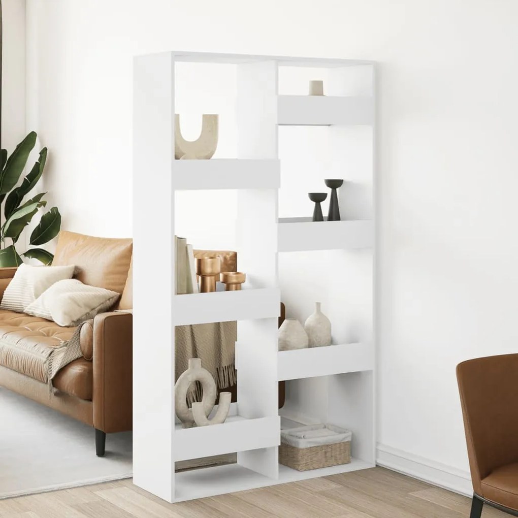 vidaXL Divisória 100x33x175 cm derivados de madeira branco