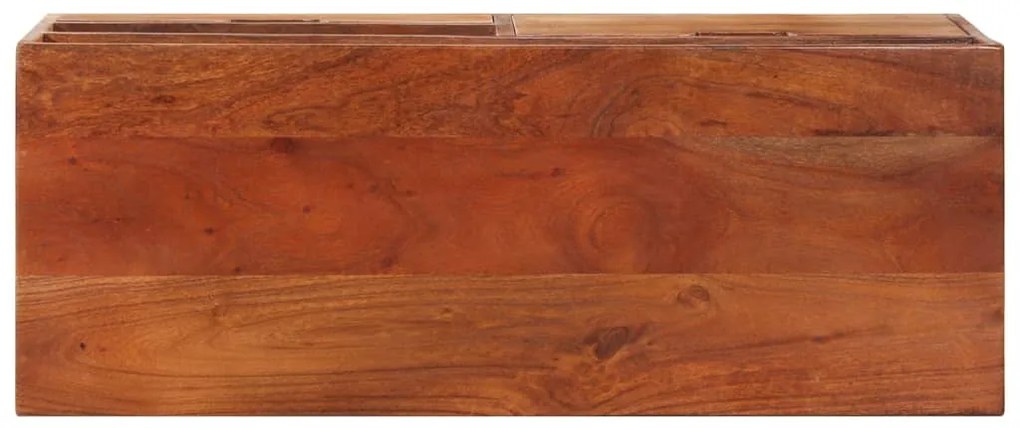 Móvel de TV 80x30x42 cm madeira de acácia maciça