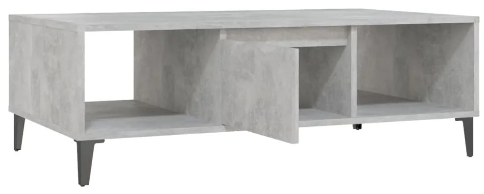 Mesa de centro derivados de madeira cinzento cimento