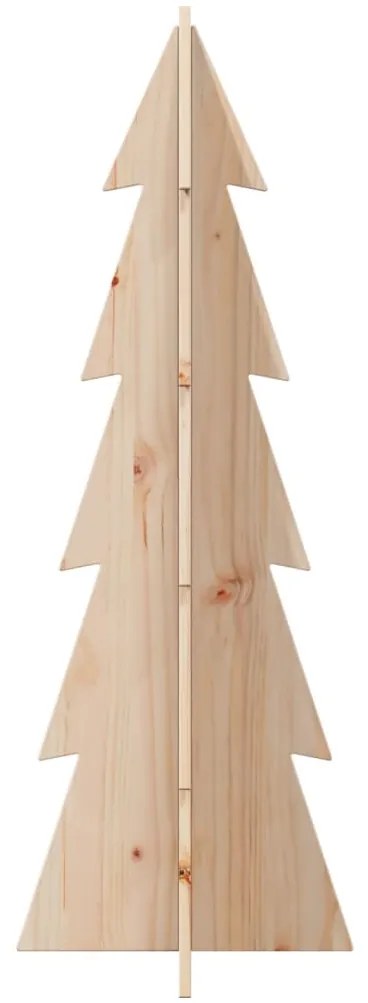 Árvore de Natal decorativa 112 cm madeira de pinho maciça