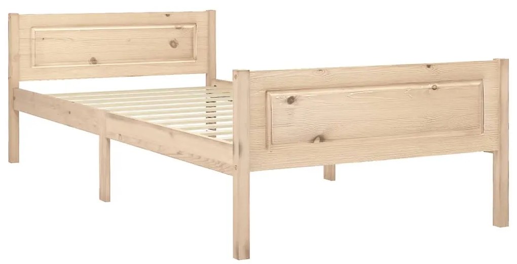 Estrutura de cama 90x200 cm pinho maciço