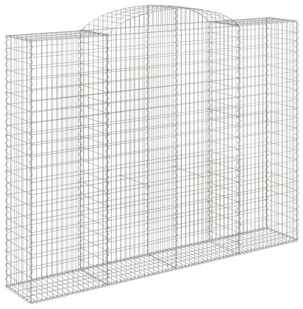 Cestos gabião arqueados 2pcs 300x50x220/240cm ferro galvanizado
