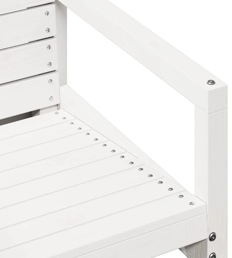 Cadeira de jardim 57,5x63x76 cm pinho maciço branco