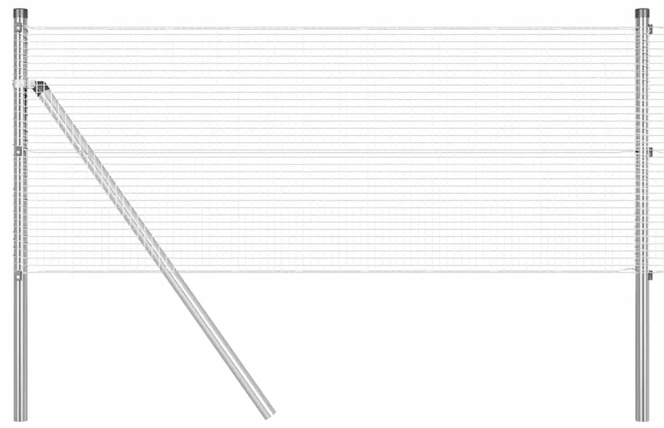 Cerca de arame soldado 0,6x100 m em aço galvanizado