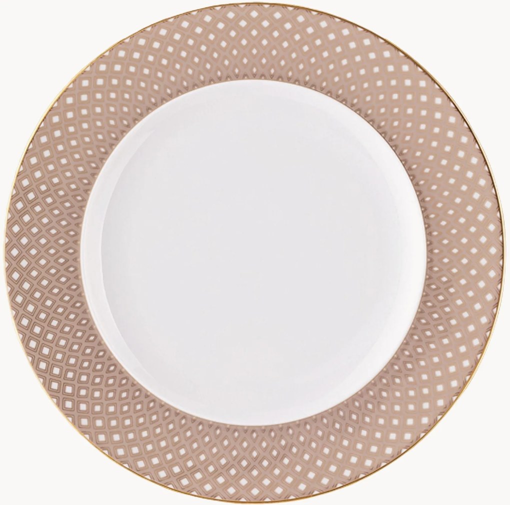 Pratos de sobremesa em porcelana Francis, conjunto de 6