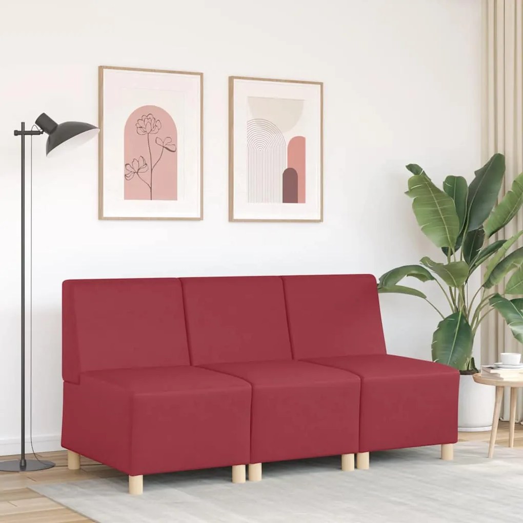 Poltrona 55 cm couro artificial vermelho tinto