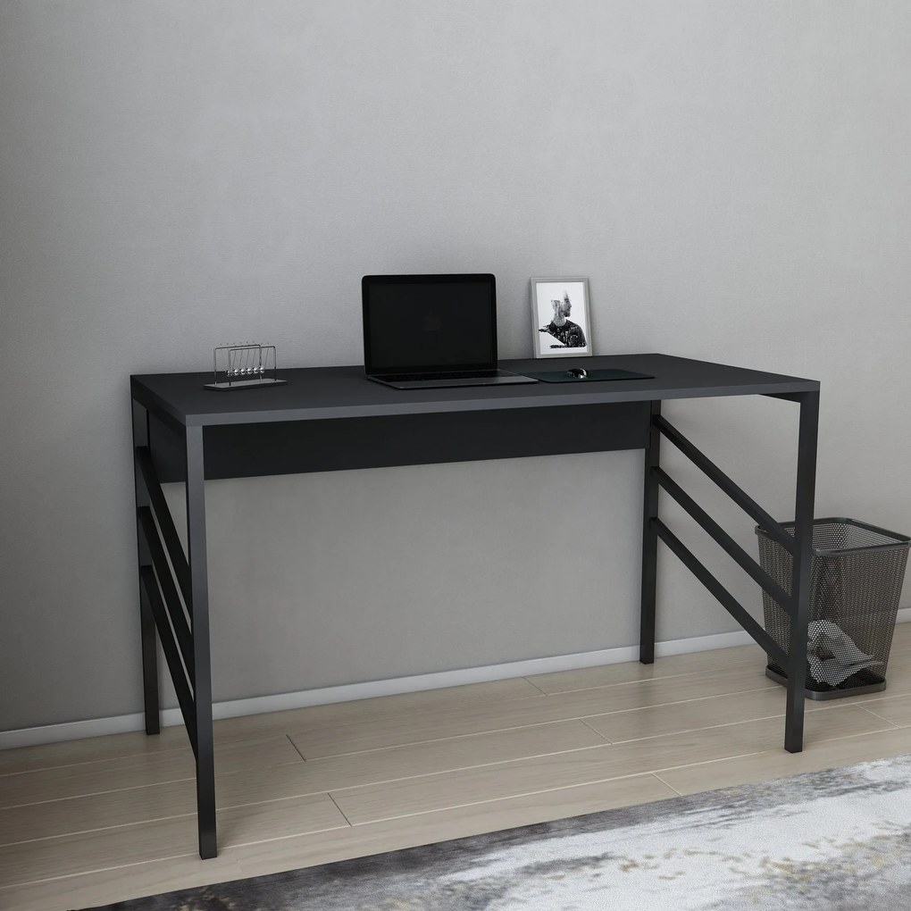 Secretária de Estudo Josephine – Preto Antracite – 120x60x74,8 cm