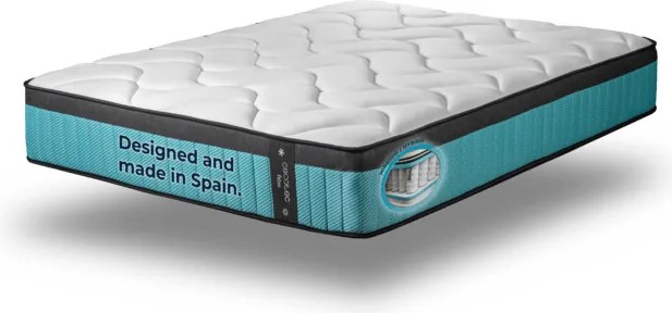 Colchão Flow 7900 Hybrid 150x190 híbrido multicamadas com núcleo de molas ensacadas SpringCore