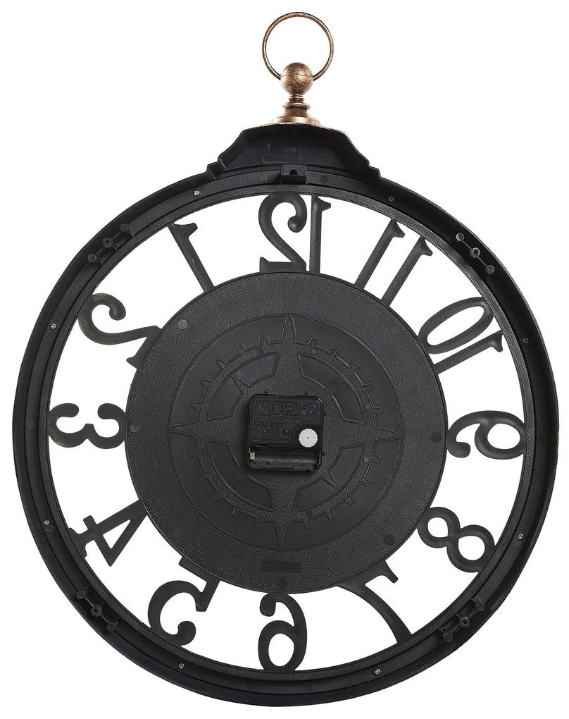 Relógio de parede castanho ø 52 cm ALCOBA Beliani