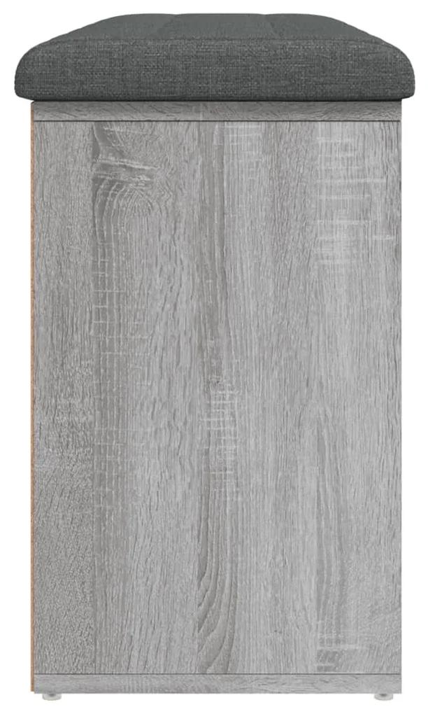 Banco sapateira 102x32x50 cm derivados madeira cinzento sonoma