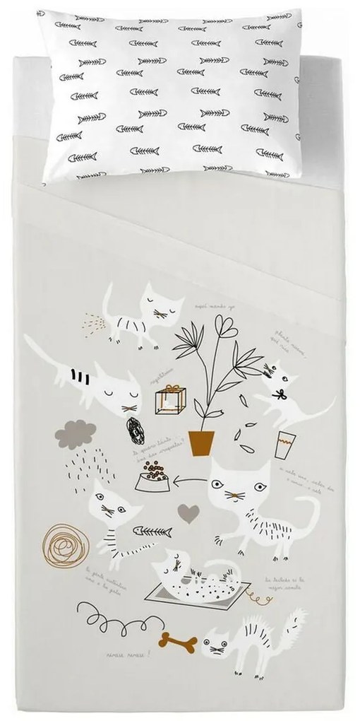 Lençol de cima Panzup Gatos 2 210 x 270 cm (Casal)