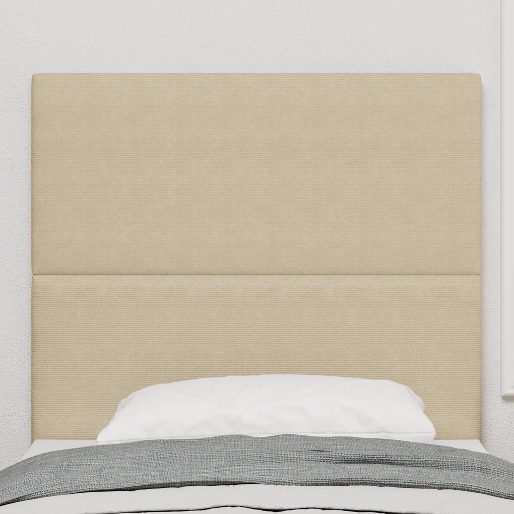 Cabeceira vidaXL Design Simples Verde Claro 80 cm Tecido de Corduroy