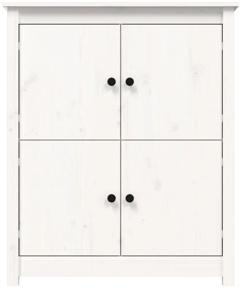 Aparador 83x41,5x100 cm madeira de pinho maciça branco