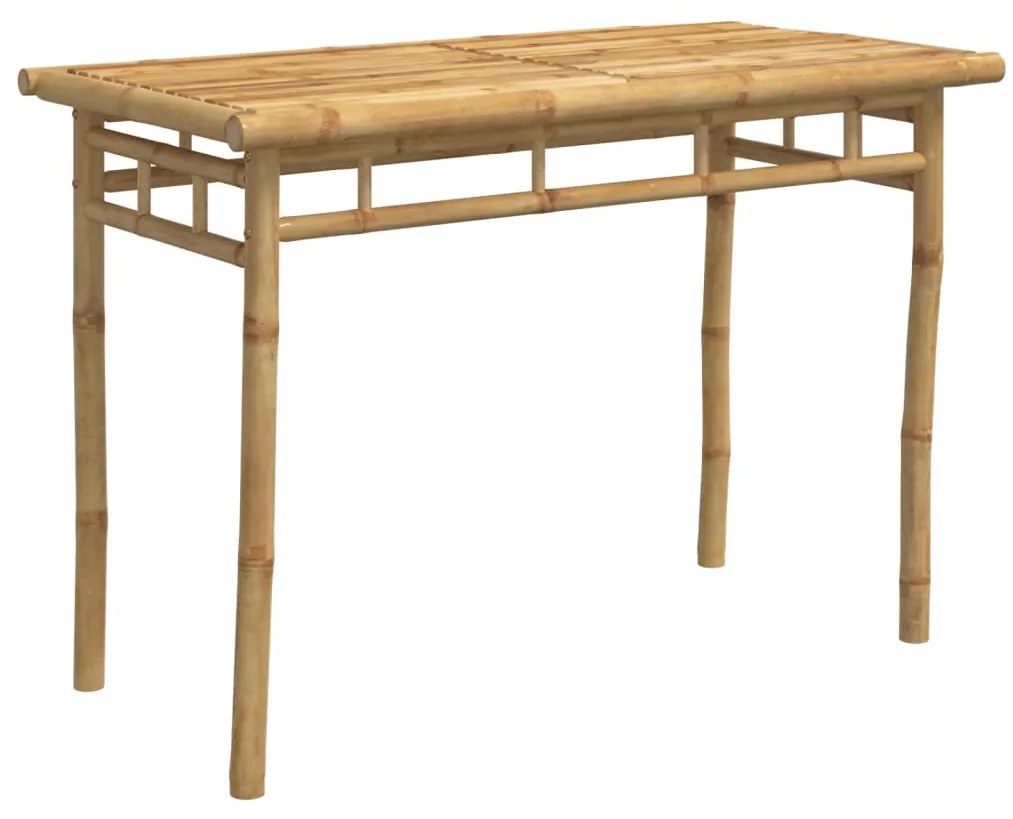 Mesa de jantar para jardim 110x55x75 cm bambu
