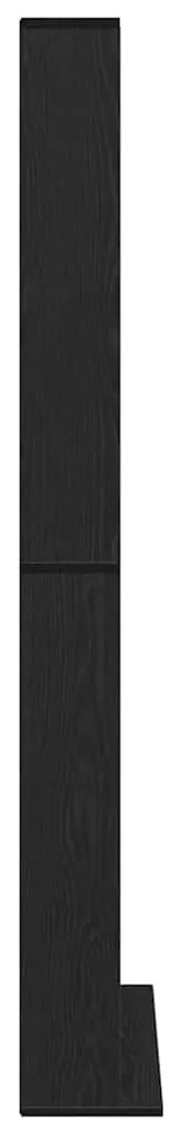 Armário para CDs vidaXL em Carvalho Preto 101x23x177,5 cm em Madeira d