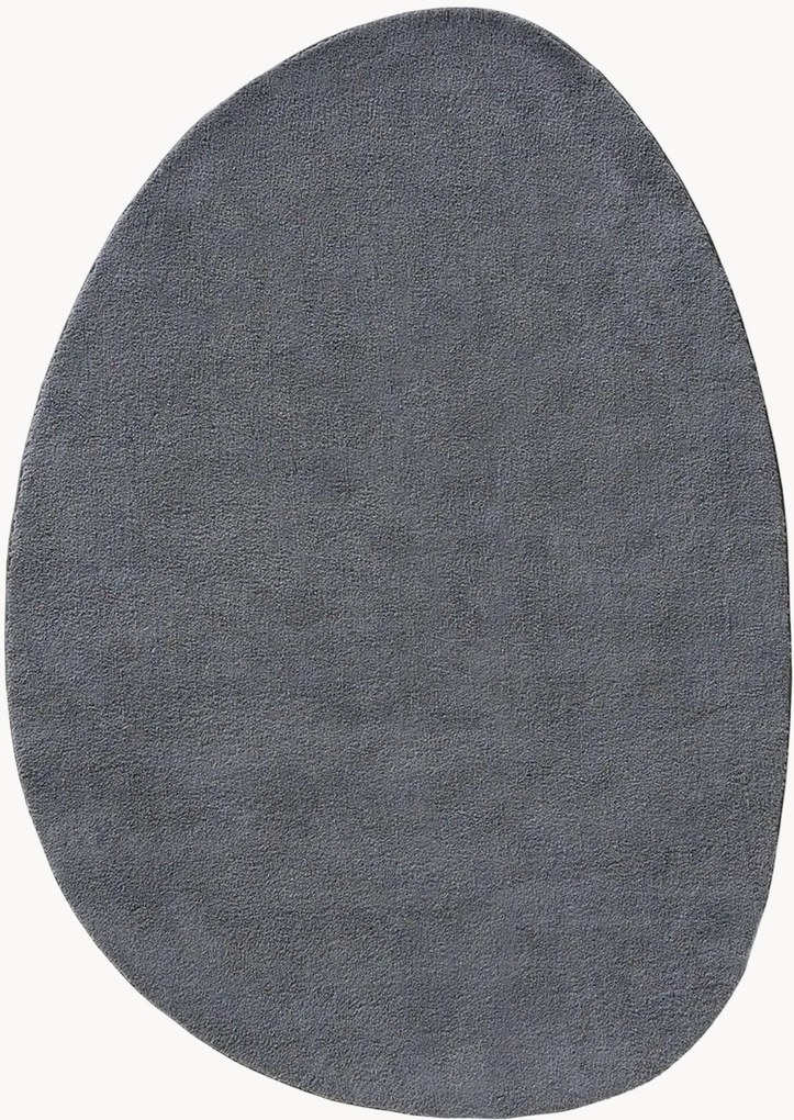 Tapete lavável de pelo curto com forma orgânica Nola