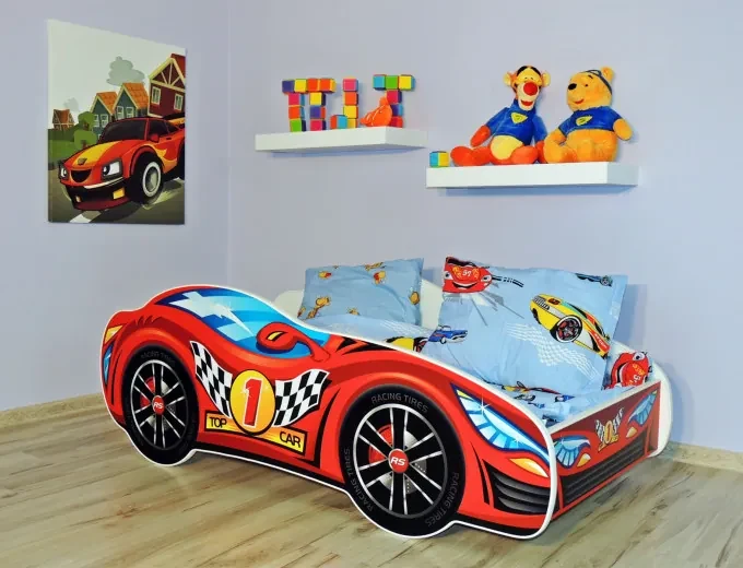 Cama Infantil Carro Corrida Formula 1 Vermelho