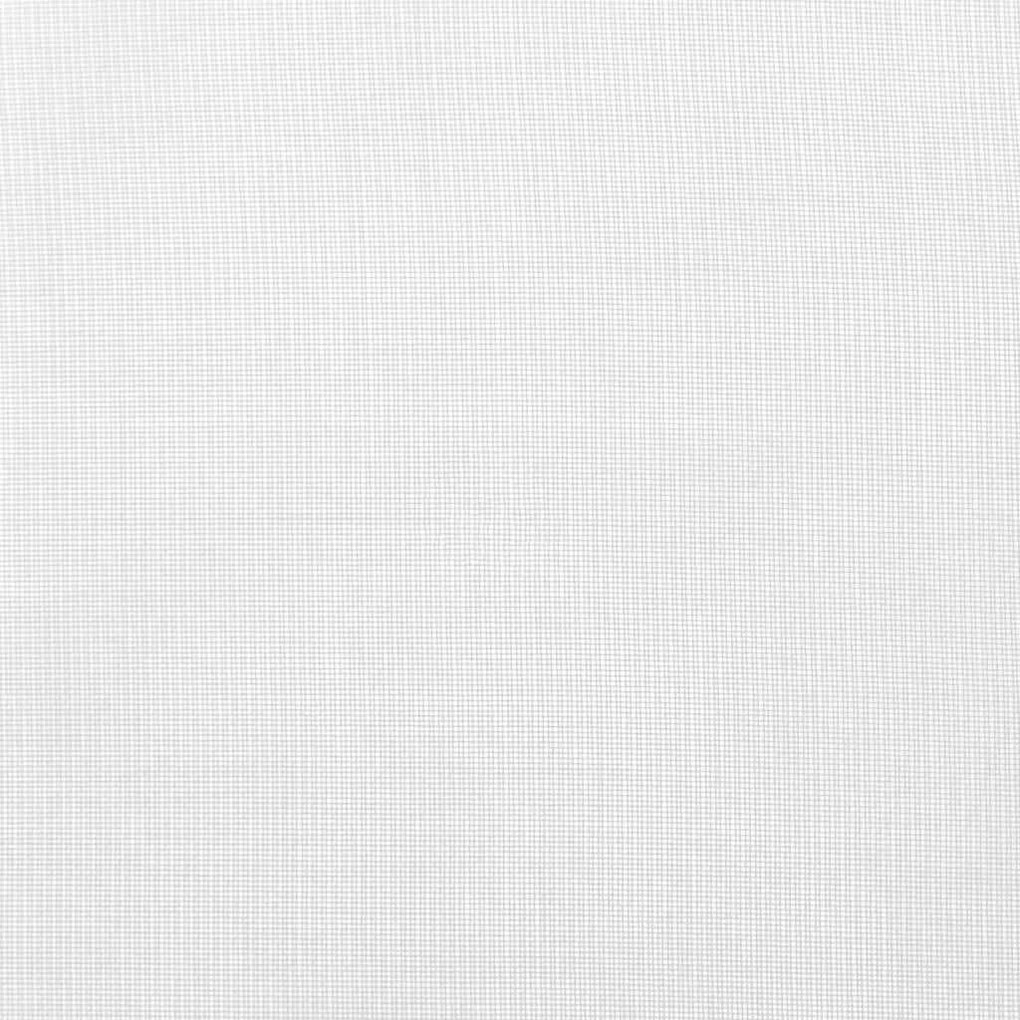Cortinas de voile com bolsos para varão 2 pcs branco