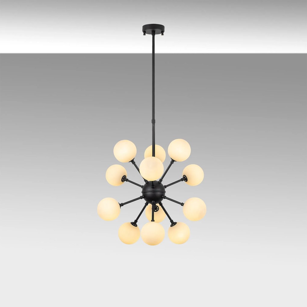 Candeeiro Suspenso Cavud – Preto – 52 x 52 x 53 cm