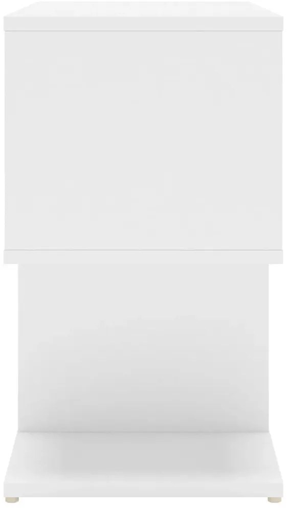 Mesa de cabeceira 50x30x51,5 cm derivados de madeira branco