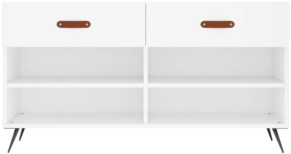 Banco sapateira 102x35x55 cm derivados de madeira branco